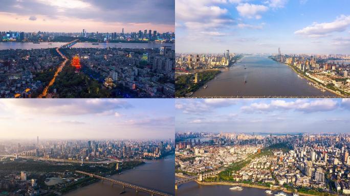 【4K放心用】武汉城市地标全景延时航拍