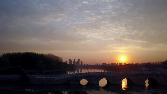 涿州大石桥航拍4K