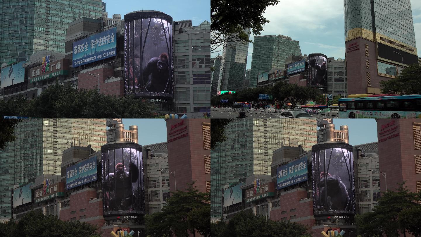 裸眼3D户外大屏墙体效果视频正佳广场