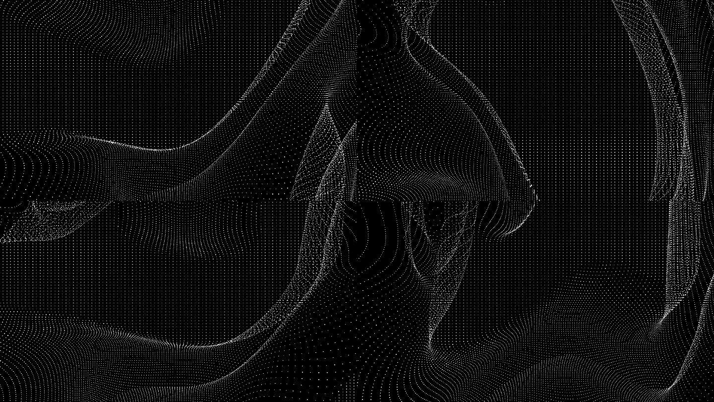 【4K时尚背景】黑白抽象方点图形炫酷线条