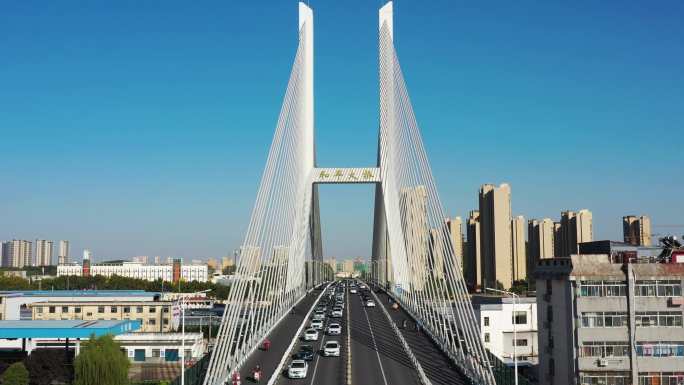 航拍徐州市和平大桥