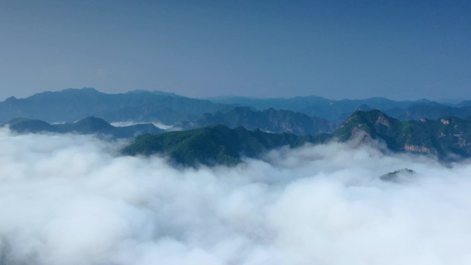 延时航拍浙江仙居云海唯美空镜