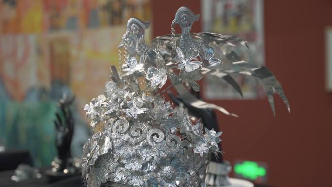 贵州 少数民族 头饰银饰 展览 博物馆