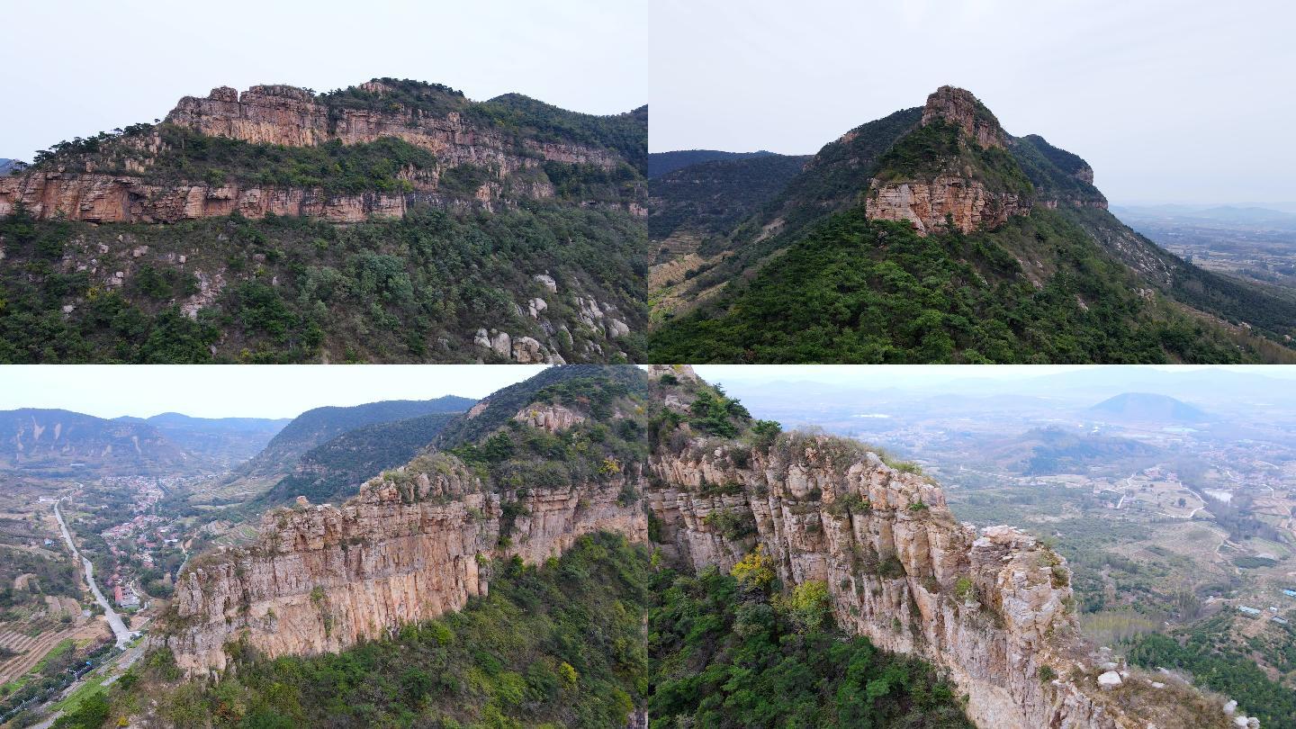 大山、悬崖、山区、沂蒙山区