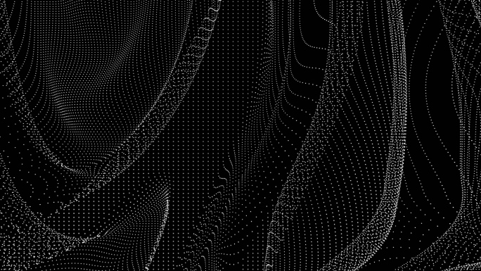 【4K时尚背景】黑白抽象方点图形炫酷粒子