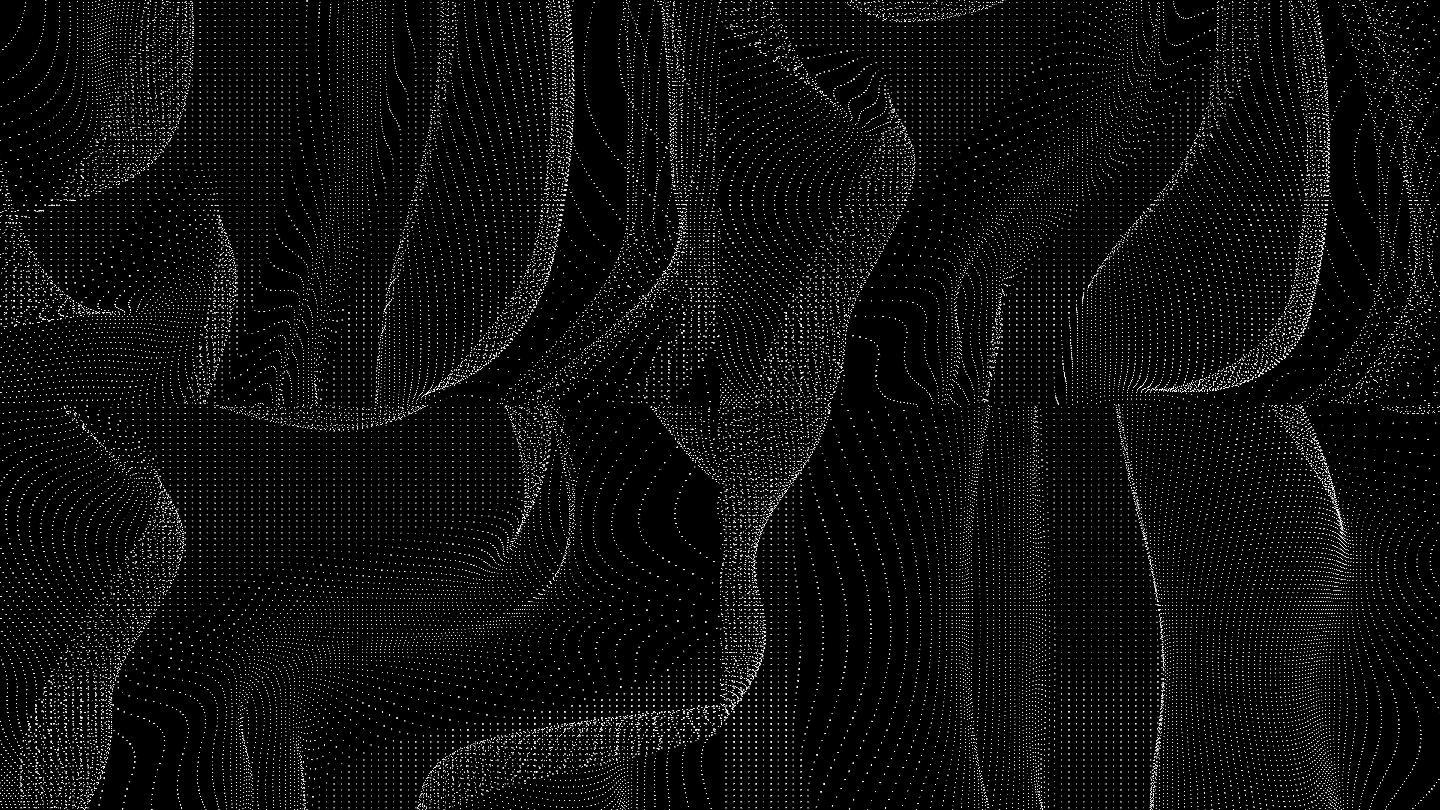 【4K时尚背景】黑白抽象方点图形炫酷粒子