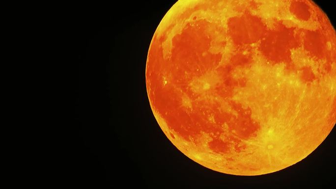 月亮 红月 圆月
