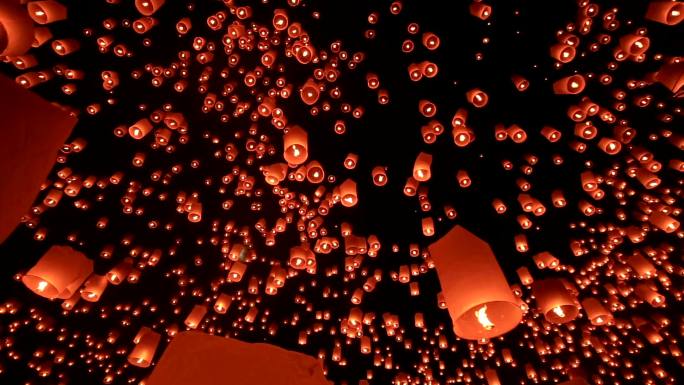 云灯传统节日蜡烛