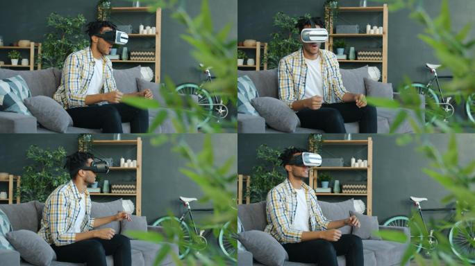 体验VR的男人
