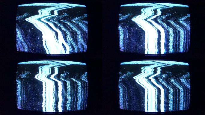 旧电视屏上的不良信号