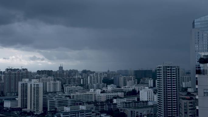 城市雨景-延时