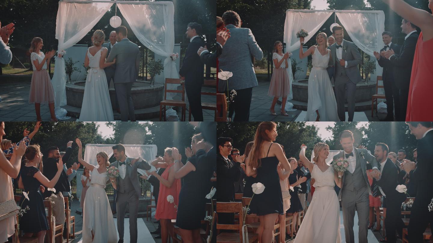 新婚夫妇的婚礼