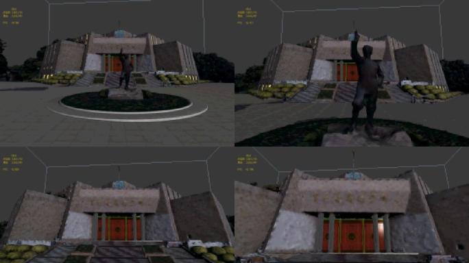 原创百色起义纪念馆3D模型场景
