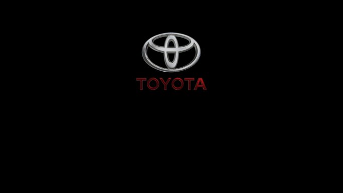 丰田 logo 3D 带通道