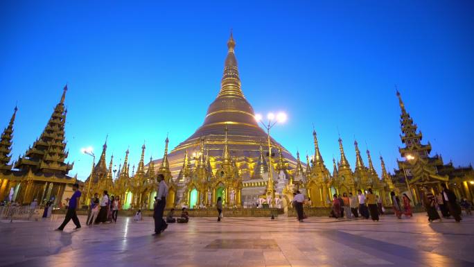 缅甸仰光的Shwedagon塔