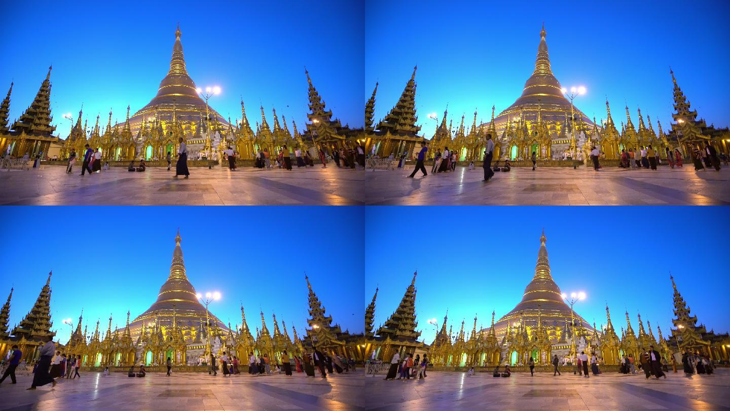 缅甸仰光的Shwedagon塔