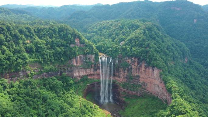 重庆江津四面山航拍直飞视频