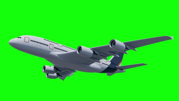 飞机飞行动画4k合集-循环