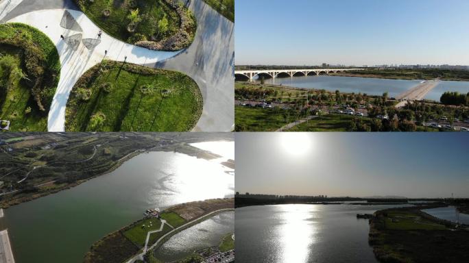 河北石家庄 滹沱河 正定新区 4K航拍