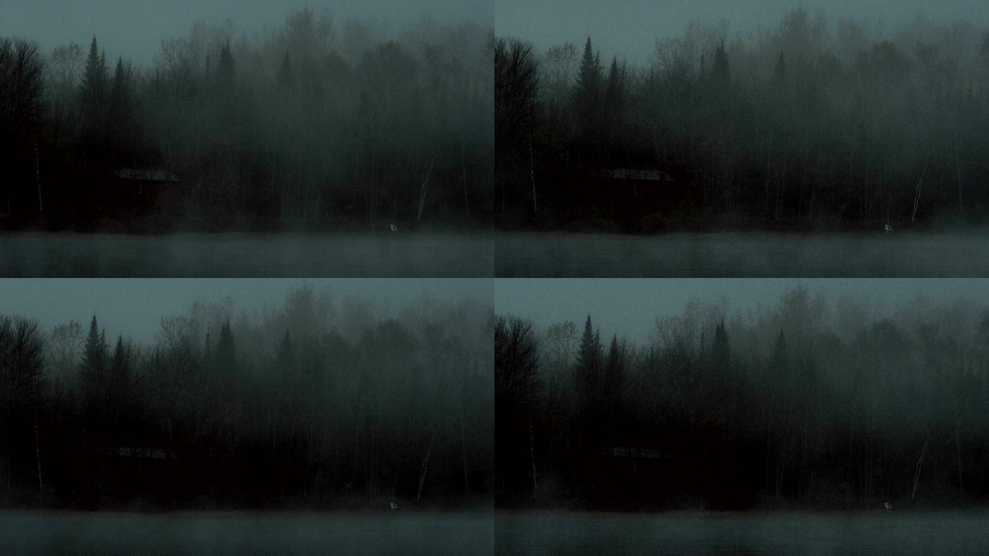 暗雾环湖
