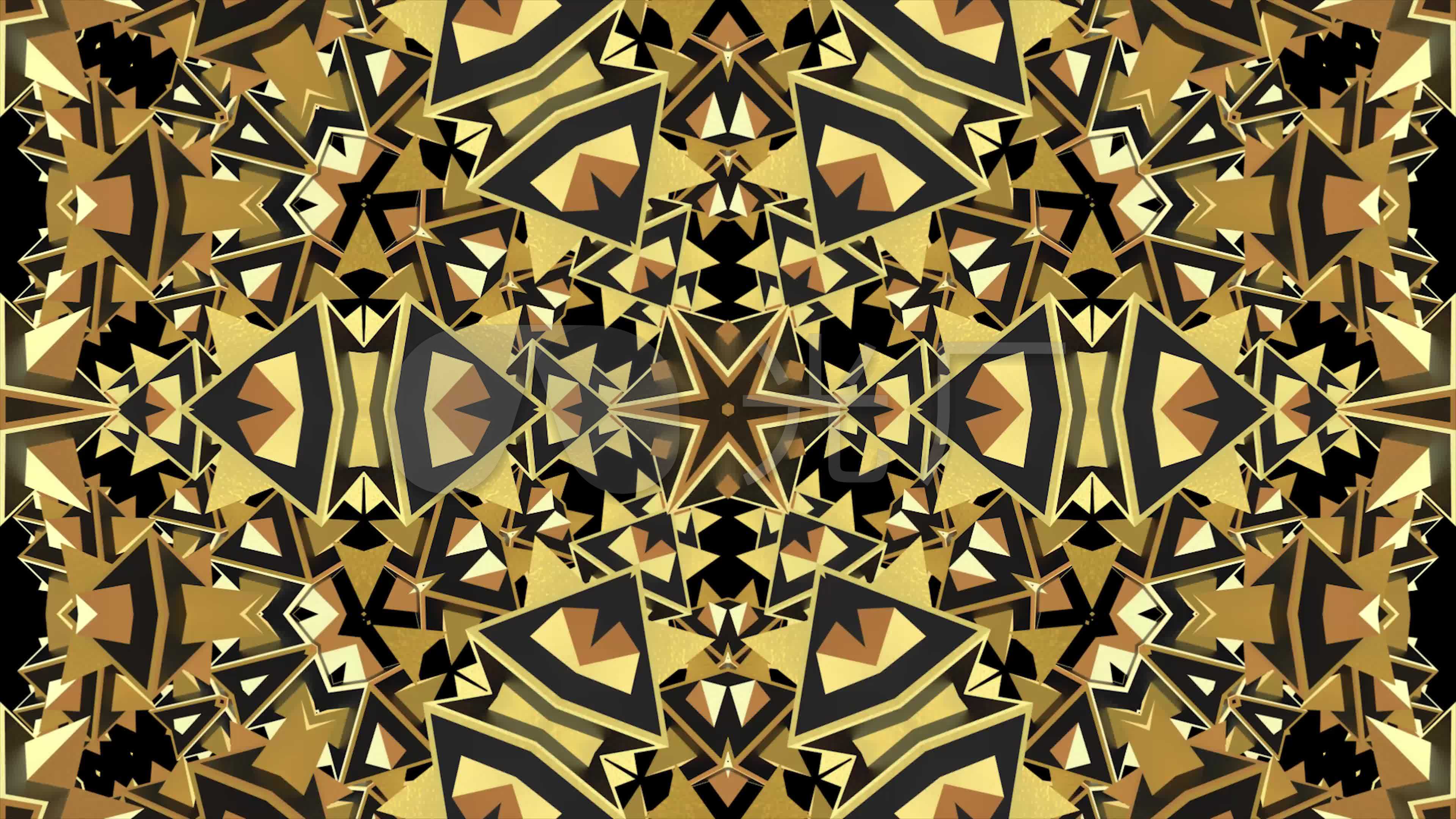 电音dj几何体万花筒背景