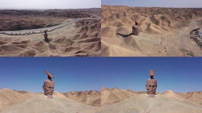 荒漠丘陵《汉武雄风》雕塑