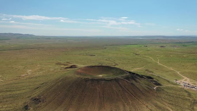 内蒙古乌兰达15号火山直飞航拍