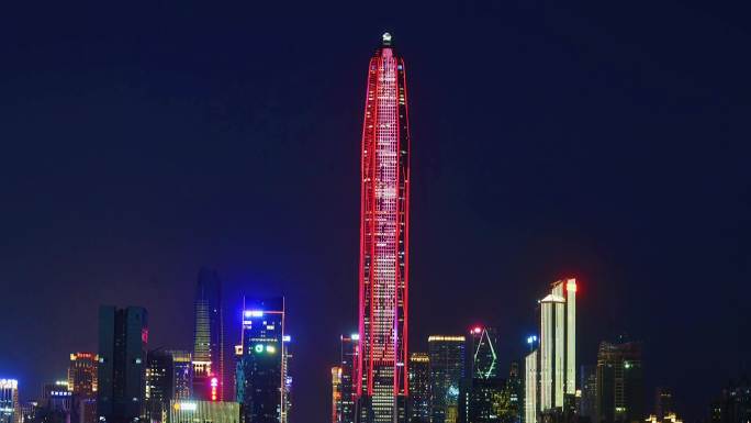 深圳平安大厦夜景延时拍摄