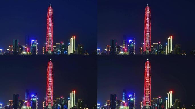 深圳平安大厦夜景延时拍摄