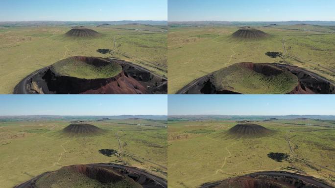 内蒙古乌兰达火山航拍视频直飞