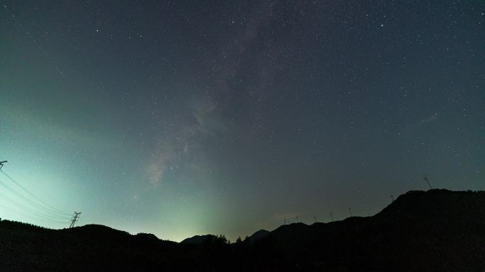 【正版4K素材】广东台山大隆洞星空延时