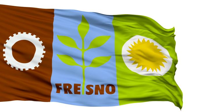 加利福尼亚州弗雷斯诺市的国旗