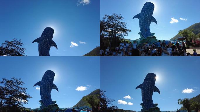 巨大鲸鲨雕塑