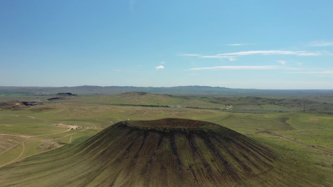 内蒙古乌兰达14号火山航拍