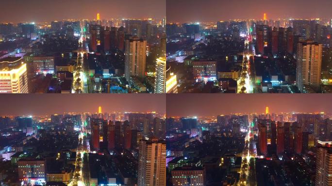 郑州-航拍-夜景