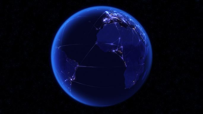 通过全球连接网络进行全球通信。