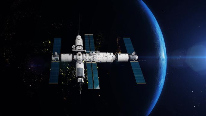 【4K】空间站机械臂太空任务