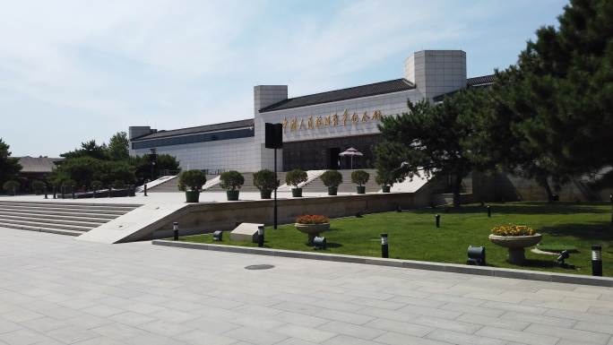 中国人民抗日战争纪念馆大门侧面拍摄