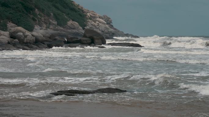 海岸线风浪