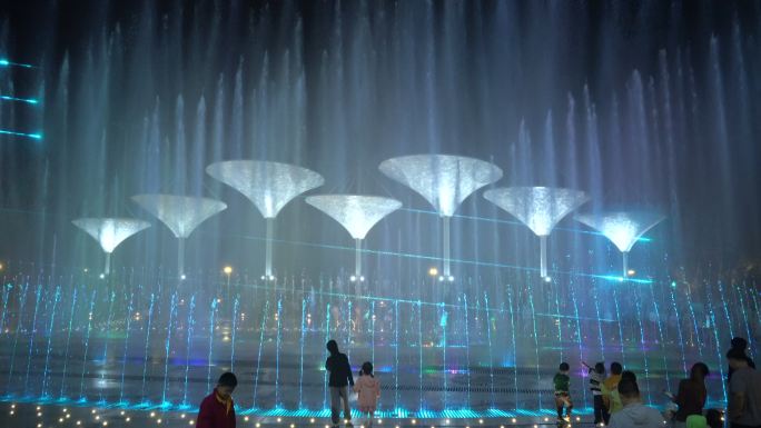 《我爱你中国》国庆主题音乐喷泉4K