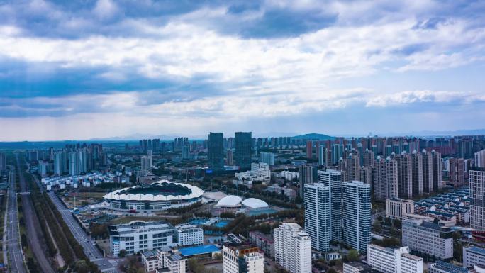 地标建筑茂业延时