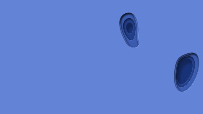 蓝色水波抽象形状动画