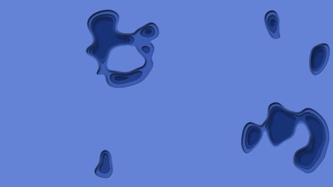 蓝色水波抽象形状动画