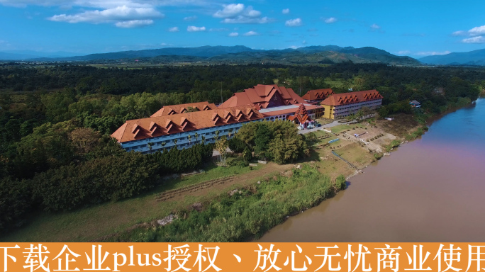 泰国旅游视频金三角地区森林江河大酒店