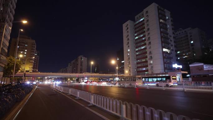 城市 北京 国贸 夜景 街道 建筑 楼群