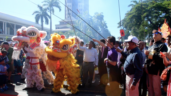 外国华人过春节 唐人街欢乐新年