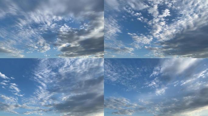 【HD天空】鱼鳞云层云雾远空蓝天白云清透