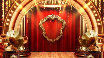 4k复古怀旧歌舞厅舞台背景视频视频素材