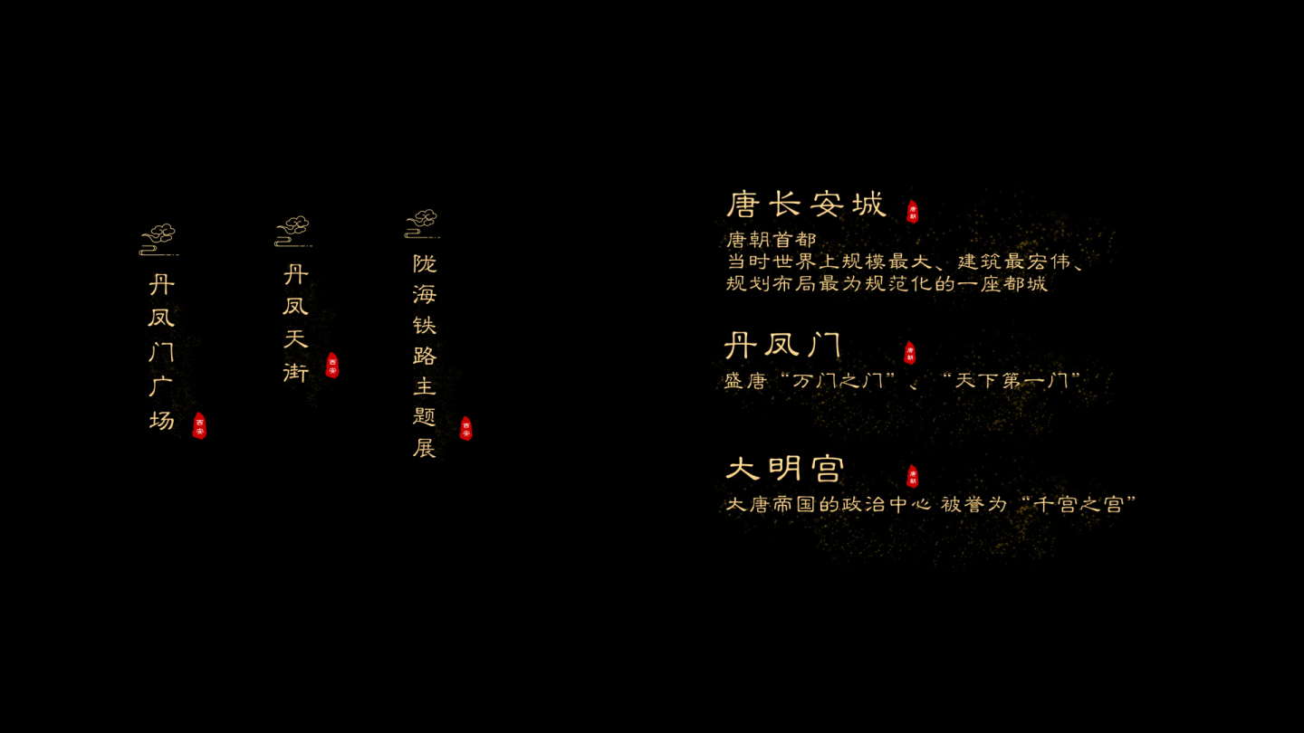 金色古风字幕条纪录片字幕