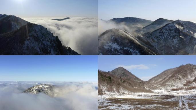 神农架雪山冬季雪景神农顶大九湖神农谷